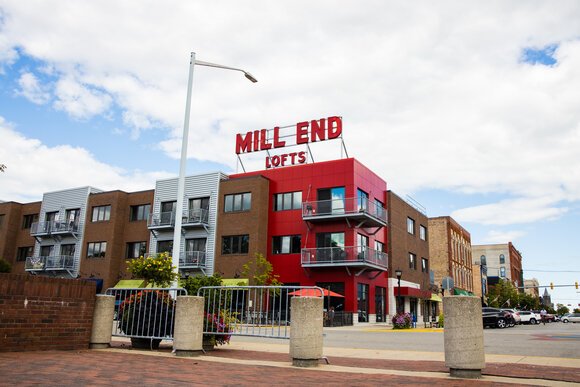 The addition of residential space in the downtown area, such as the Mill End Lofts at 808 N Water St., have helped attract and retain a skilled workforce. (Photo Credit: Ashley Brown)