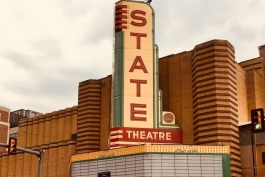 State Theatre sign.