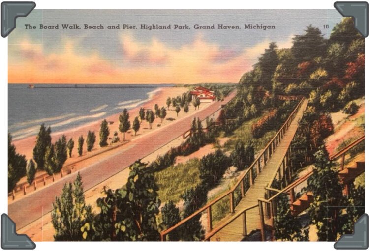 boardwalks or ‘bridges’ connected across the highest dunes in the Park.