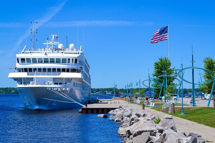 Several cruise ships are again docking in Muskegon: the Pearl Seas vessel Pearl Mist, the American Queen Voyages’ Ocean Navigator, and Ponant Lines’ Le Bellot and Le Dumont D'Urville
