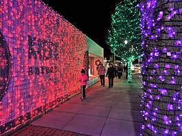 Spring Lake Sparkle offers more than 120,000 multi-colored lights along that community's main street.
