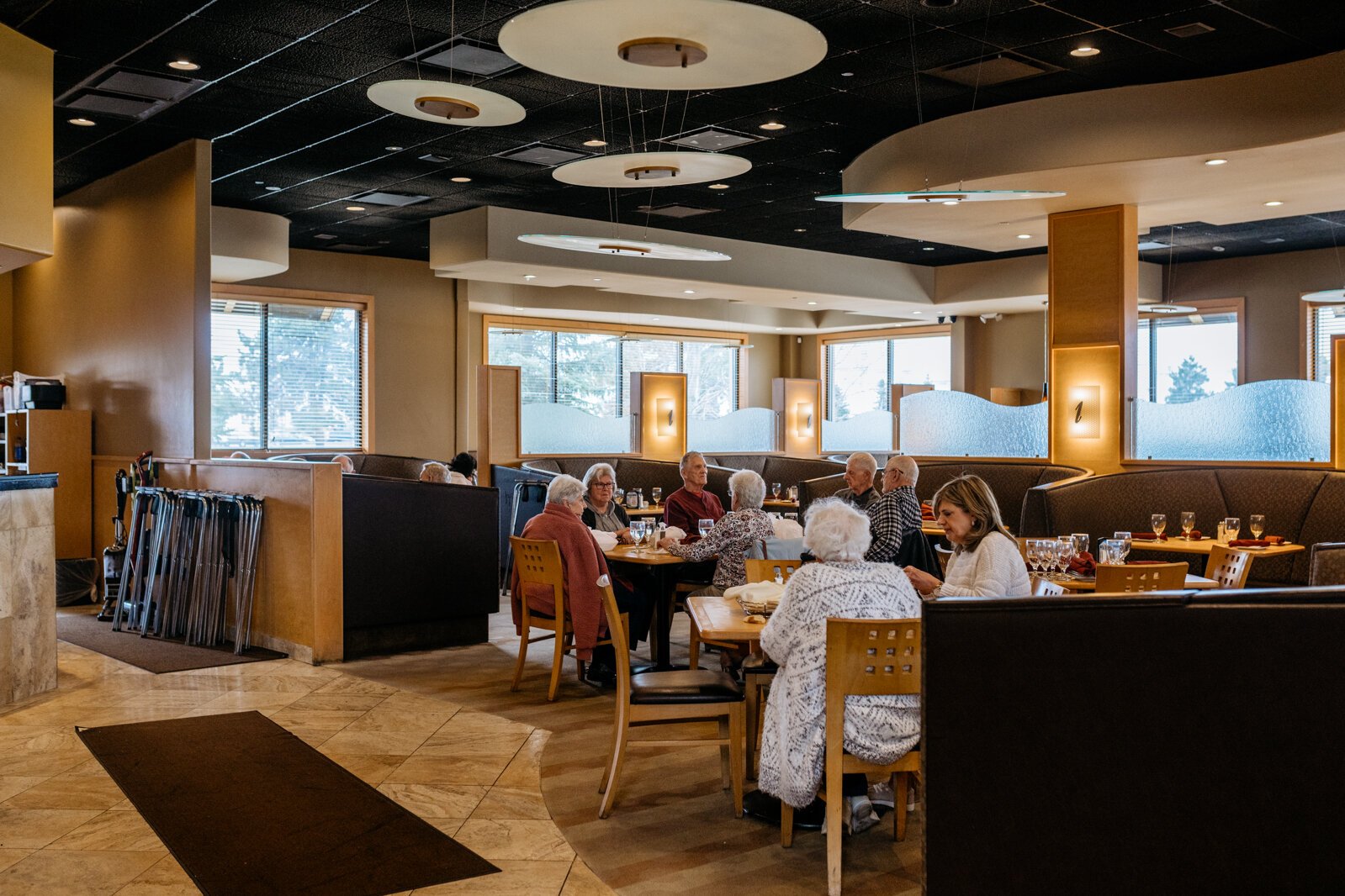The more formal atmosphere makes Ike's Restaurant a great place for family gatherings or larger events.