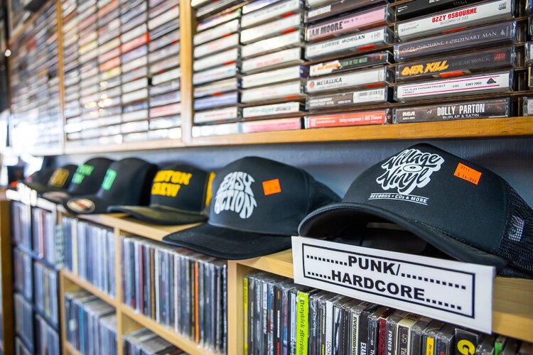 Vinyl Village is a great place to find punk, metal, and indy rock records.