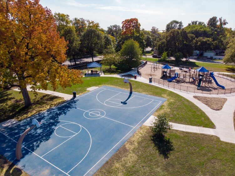 This summer, Grove Park in Midtown gained new playground equipment, an upgraded outdoor basketball court, small gazebo, fencing, and landscaping. 