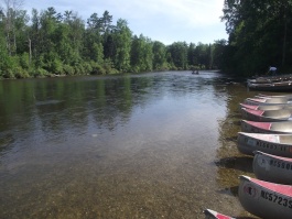 Kayaks on the Au Sable River