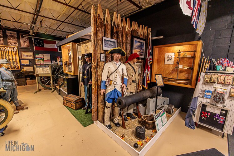 An exhibit of the Michigan Territory during the War of 1812.