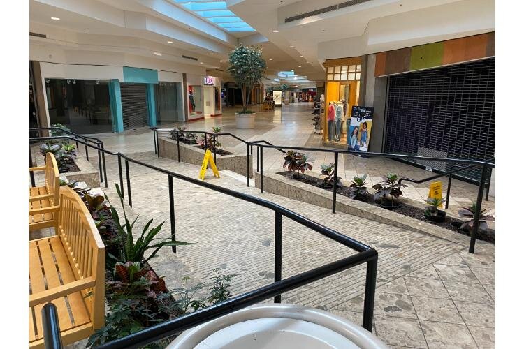 The inside of Lakeview Square Mall is also quite empty, a combination of stores losing out to online businesses, and a lack of initiative to keep businesses in the mall. 