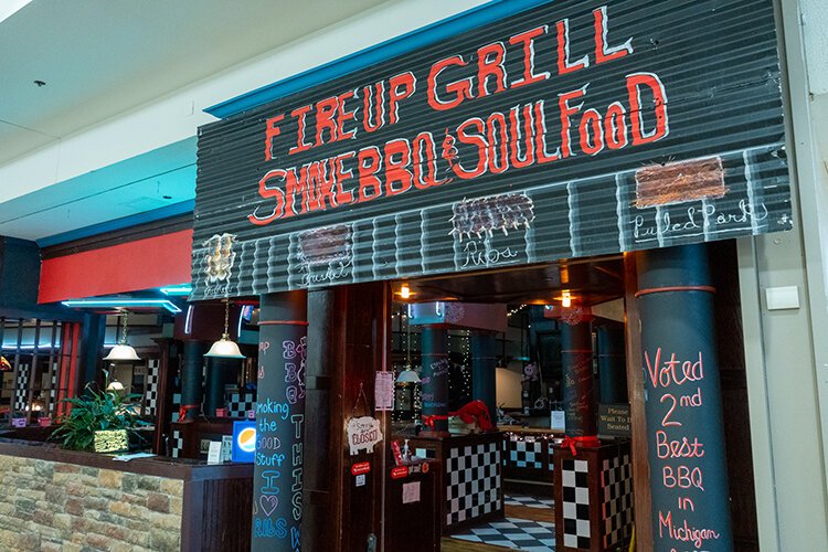 Fire Up Grill is located within Birchwood Mall at 4350 24th Ave. in Fort Gratiot Twp., Michigan.