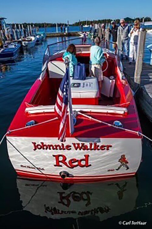 The Johnnie Walker Red.