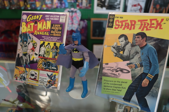 comic book and action figure store