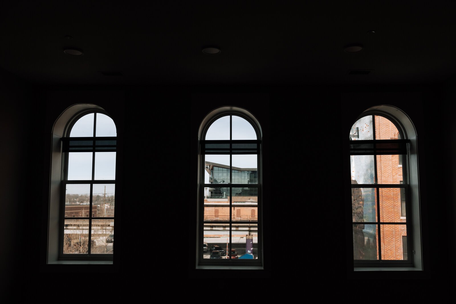 Window details at a two bedroom market ready apartment ran by Model Group on The Landing at 131 W. Columbia in Fort Wayne, IN on February 7, 2025. 