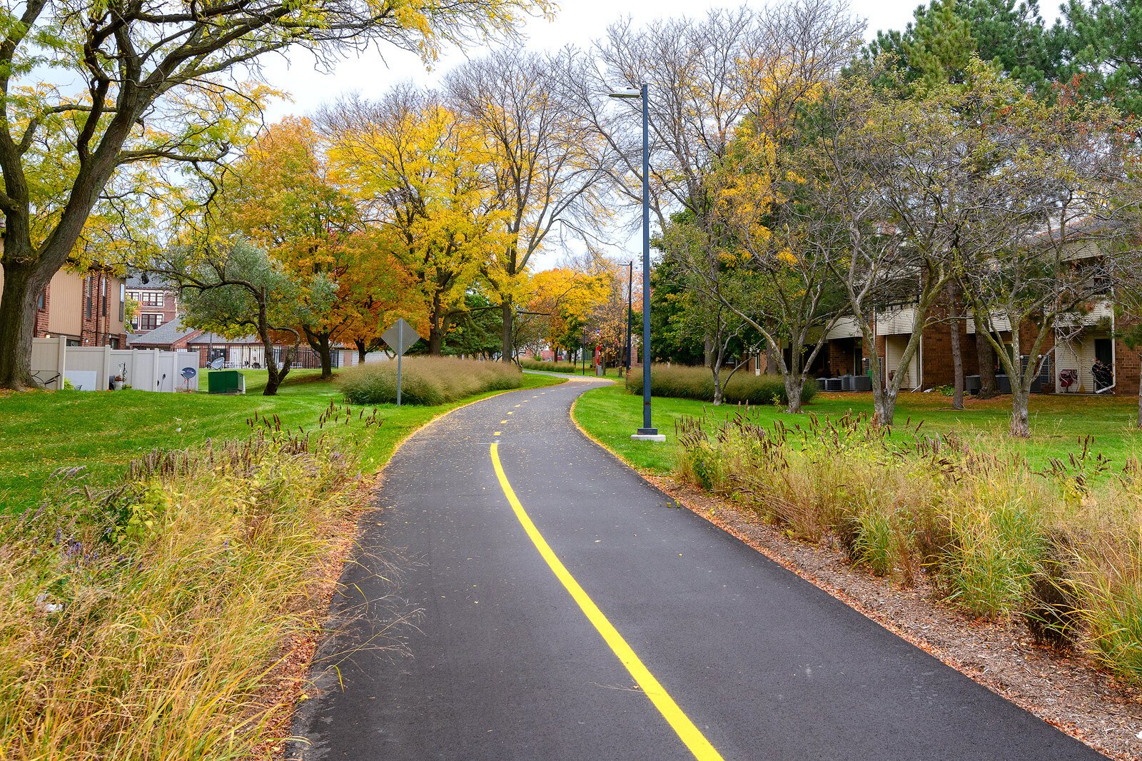 Jos Campau Greenway at East Lafayette.