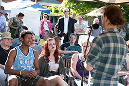 Storytellers speak at Allen Market Place - Photo Dave Trumpie