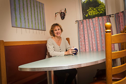 Michele Swanson in the kitchen of her Burns Park home