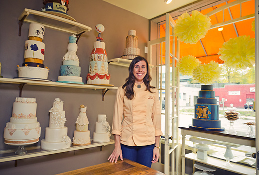 Heather Anne Leavitt at the Sweet Heather Anne store on Main Stree