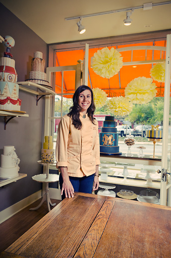 Heather Anne Leavitt at the Sweet Heather Anne store on Main Stree