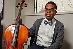 Omari Rush at the University Musical Society offices