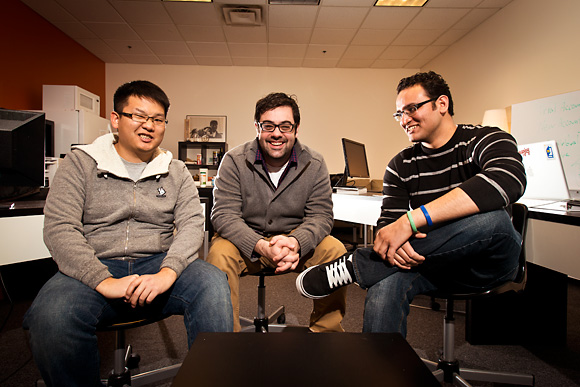 L to R Hung Truong, Eddie Knight and Ankush Sharma at the Canopy Innovations office