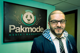 Bilal Saeed at the Pakmode offices in downtown Ypsilanti