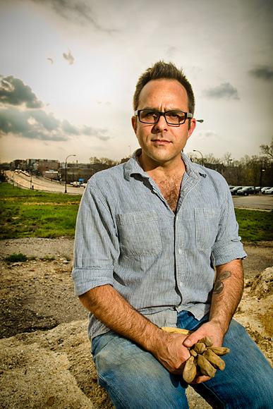 Jeff Clark at the Water Street seed bombing site