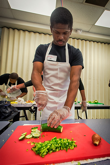 Daniel Tynes at the Community Kitchen