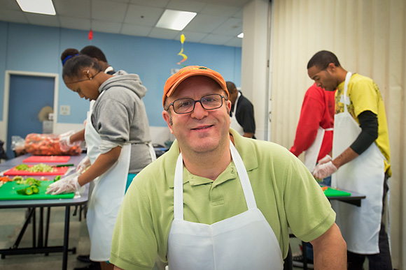 Scott Roubeck at the Community Kitchen