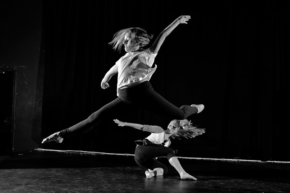 The Michigan Dance Project warms up at the Riverside Art Center