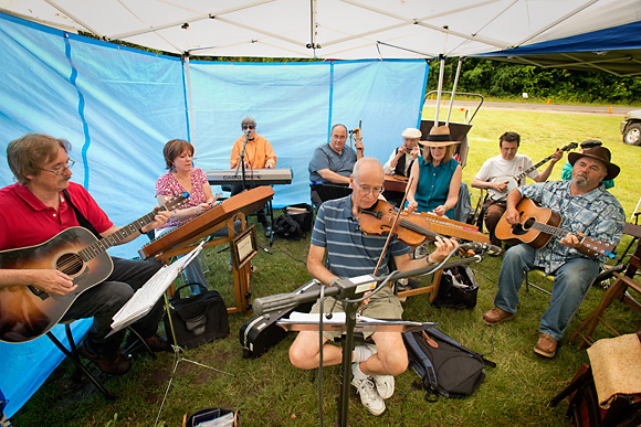 Vintage Strings of  Michigan play at the Dixboro Farmers' Market