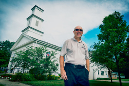 Tom Freeman on the Dixboro Village Green