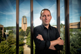 Thomas Zurbuchen at the Lurie Engineering Center at U of M's North Campus