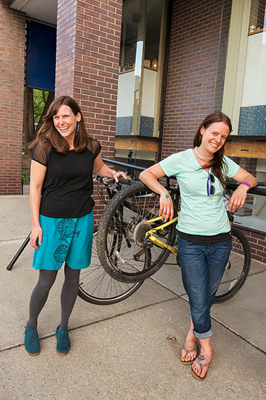 Krysia Hepatica and Catherine Boyle at Liberty Plaza