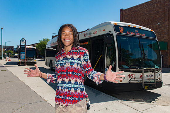 Ray Andrews at the Ypsilanti Transit Center