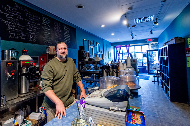 Elixir Vitae owner Ed Renollet at the Liberty Street location