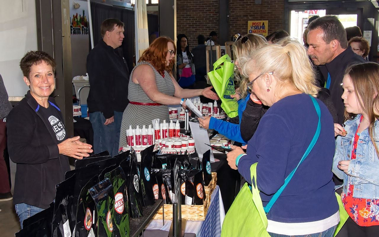 One vendor's booth at an All Things Detroit event in Eastern Market.