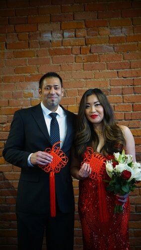 Nish Stein and Millie Chu were married at Back Office Studio.