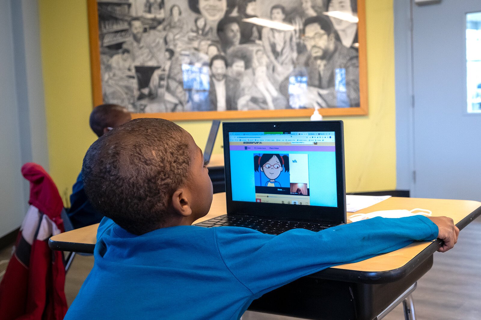 A student at the Parkridge Community Center Learning Lab.