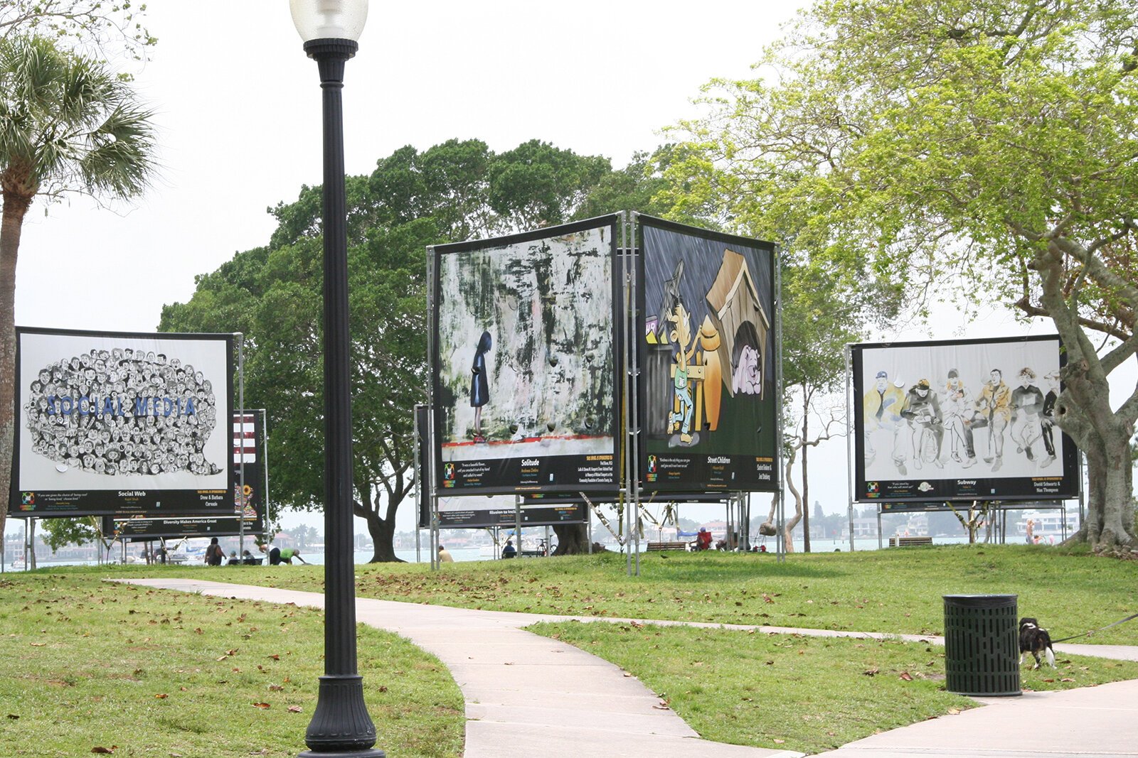 An example of an Embracing Our Differences installation.