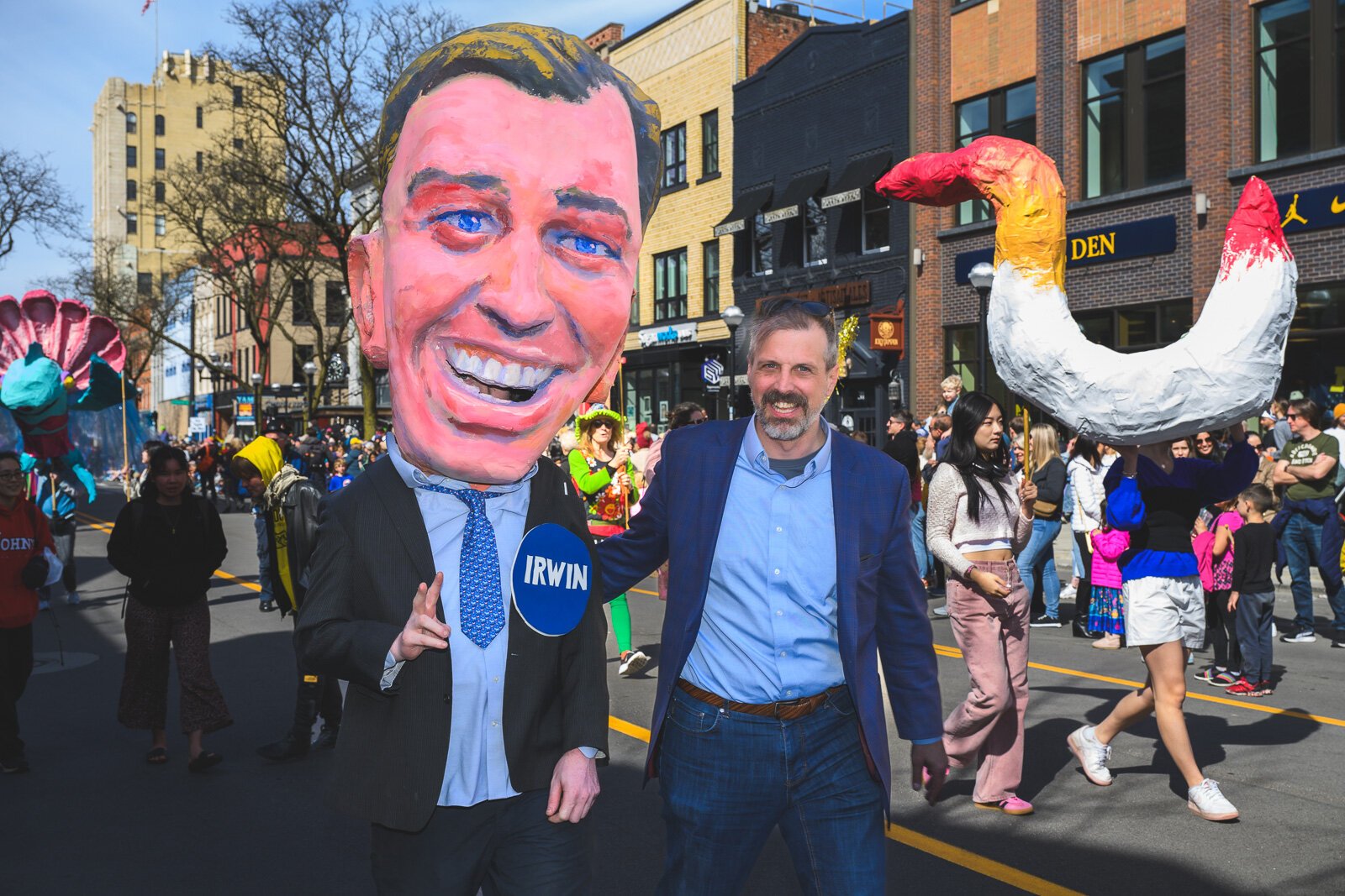 Michigan Senator Jeff Irwin at FestiFools 2024.