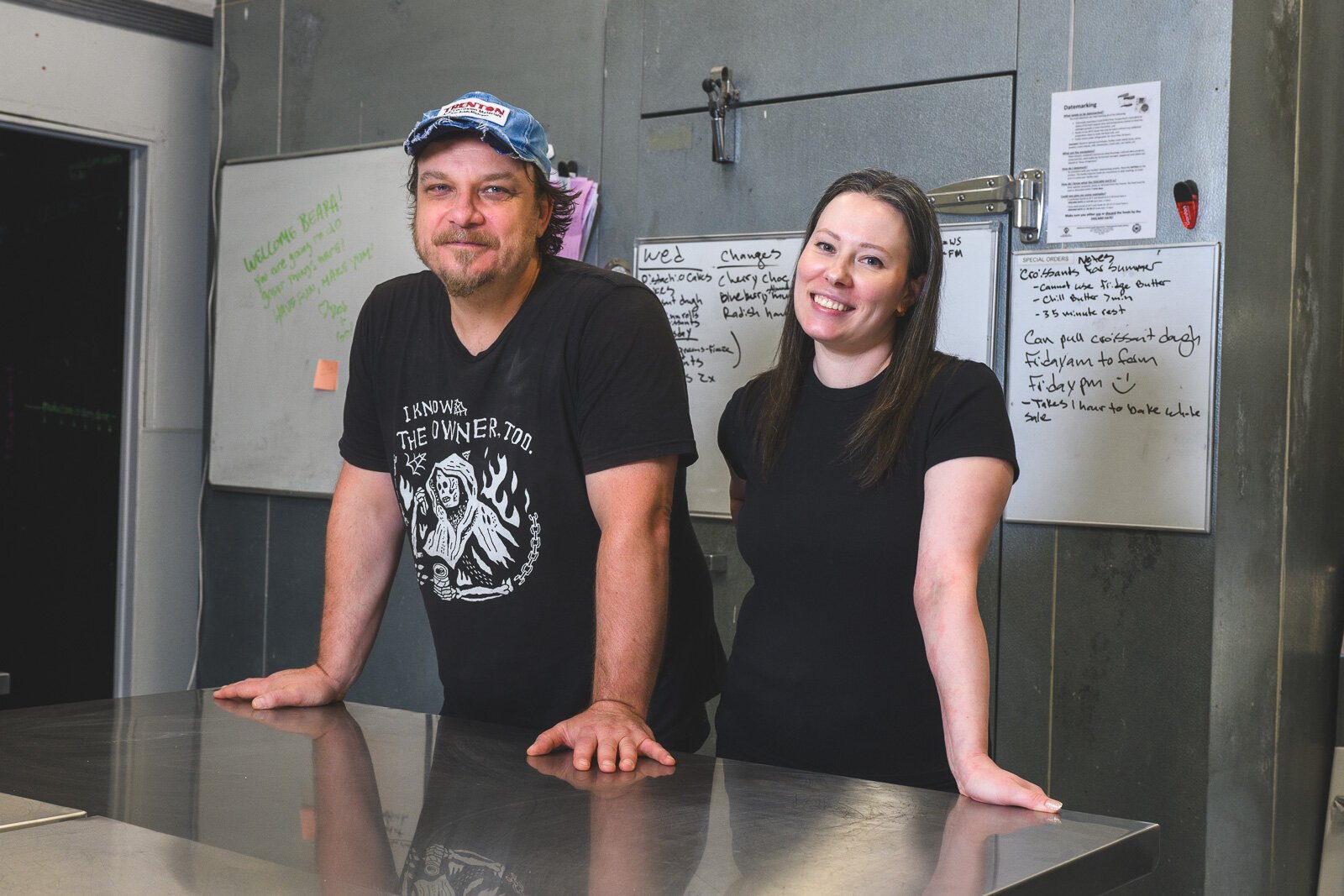 Cold Comfort Ice Cream onwers Eric Farrell and Danielle Berridge in their future production facilty.