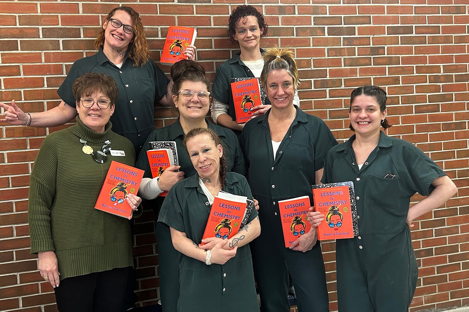 Inmates participating in MWSE's Hillsdale County Jail GED program.