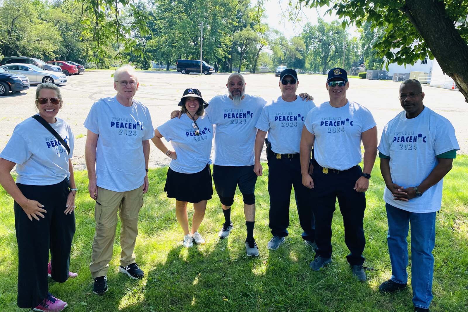 Members of the Peacenic Ypsi team.