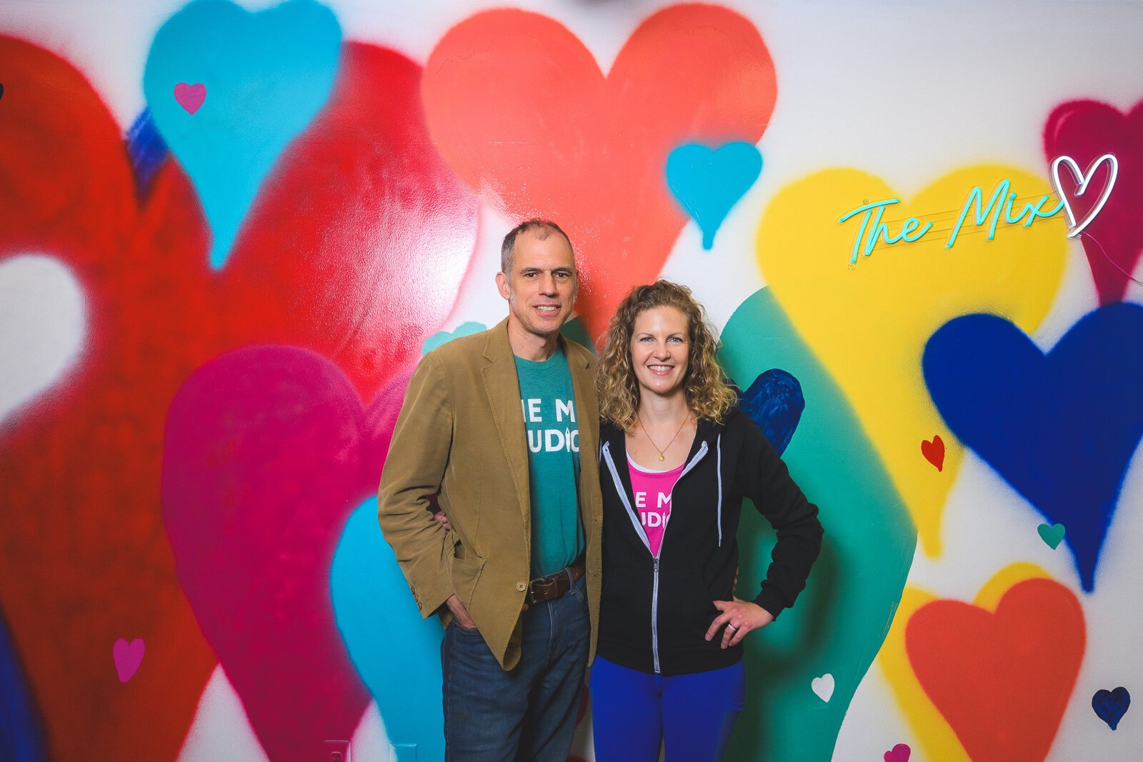 Gery and Sarah Kreiner at The Mix Fitness Studios Harriet St. location.