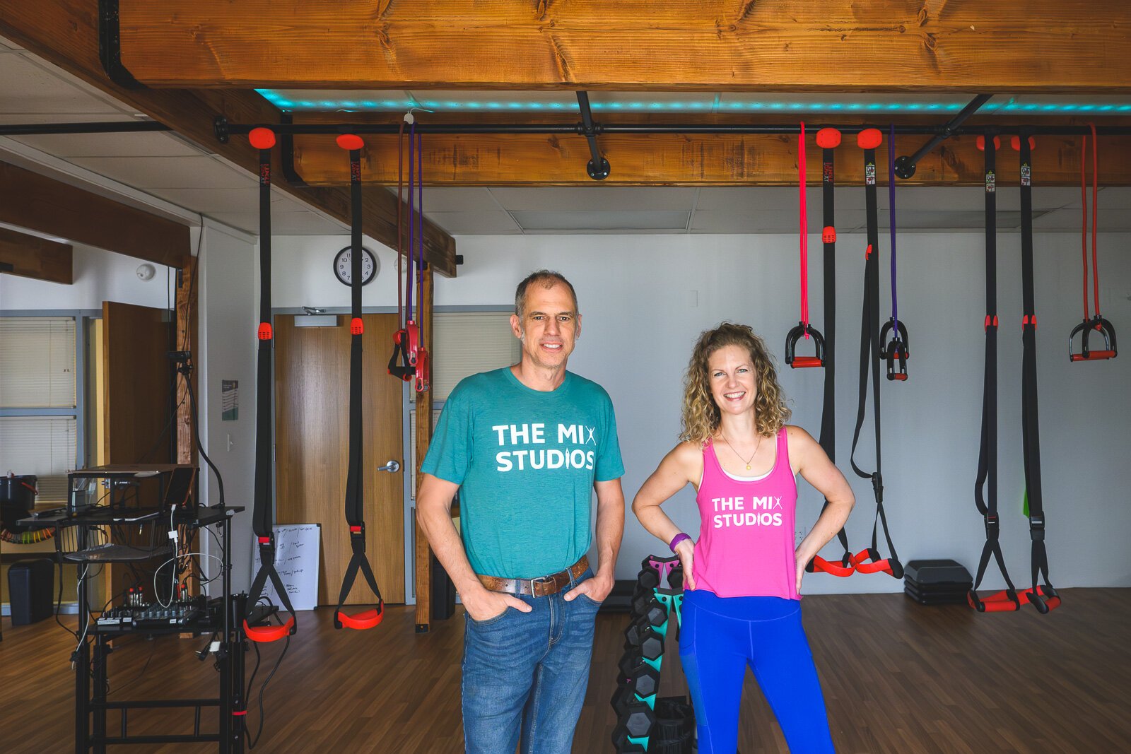 Gery and Sarah Kreiner at The Mix Fitness Studios Harriet St. location.