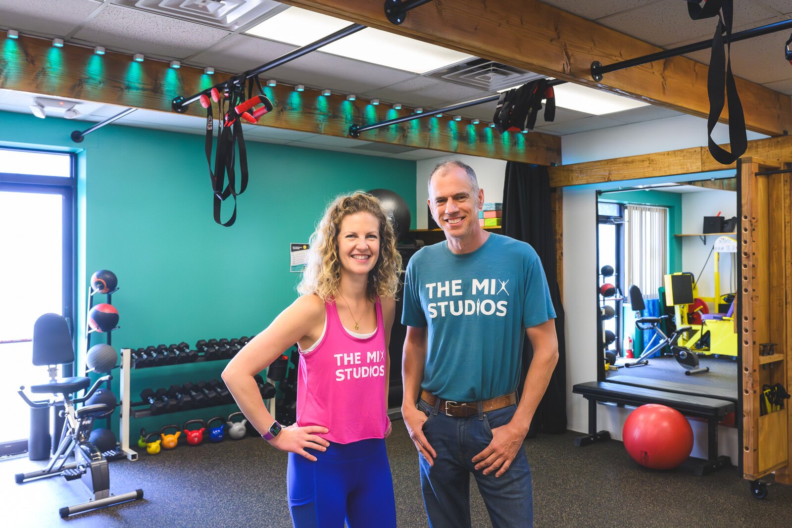 Sarah and Gerry Kreiner at The Mix Fitness Studios Harriet St. location.