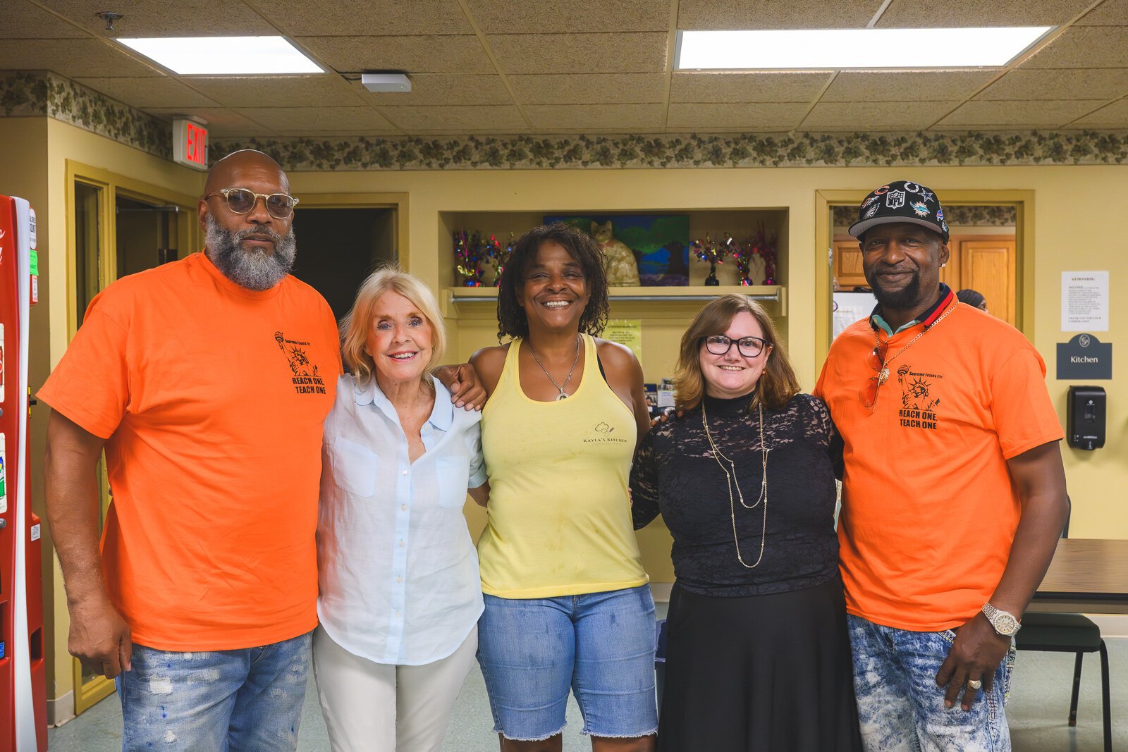 Bryan Foley, Linda French, Lisa Barfield, Emy Deshotel and Billy Cole at Chidester Place.