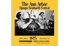 A poster for the Django Reinhardt Festival.