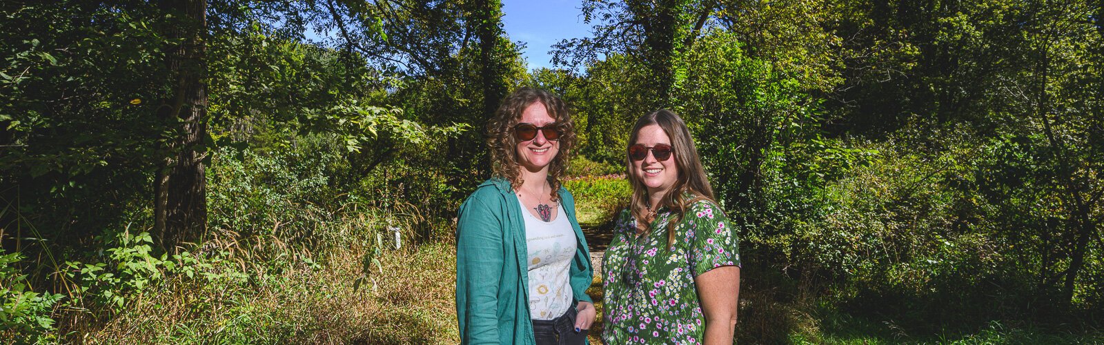 Krista Gjestland and Susan LaCroix at Iron Creek Preserve.