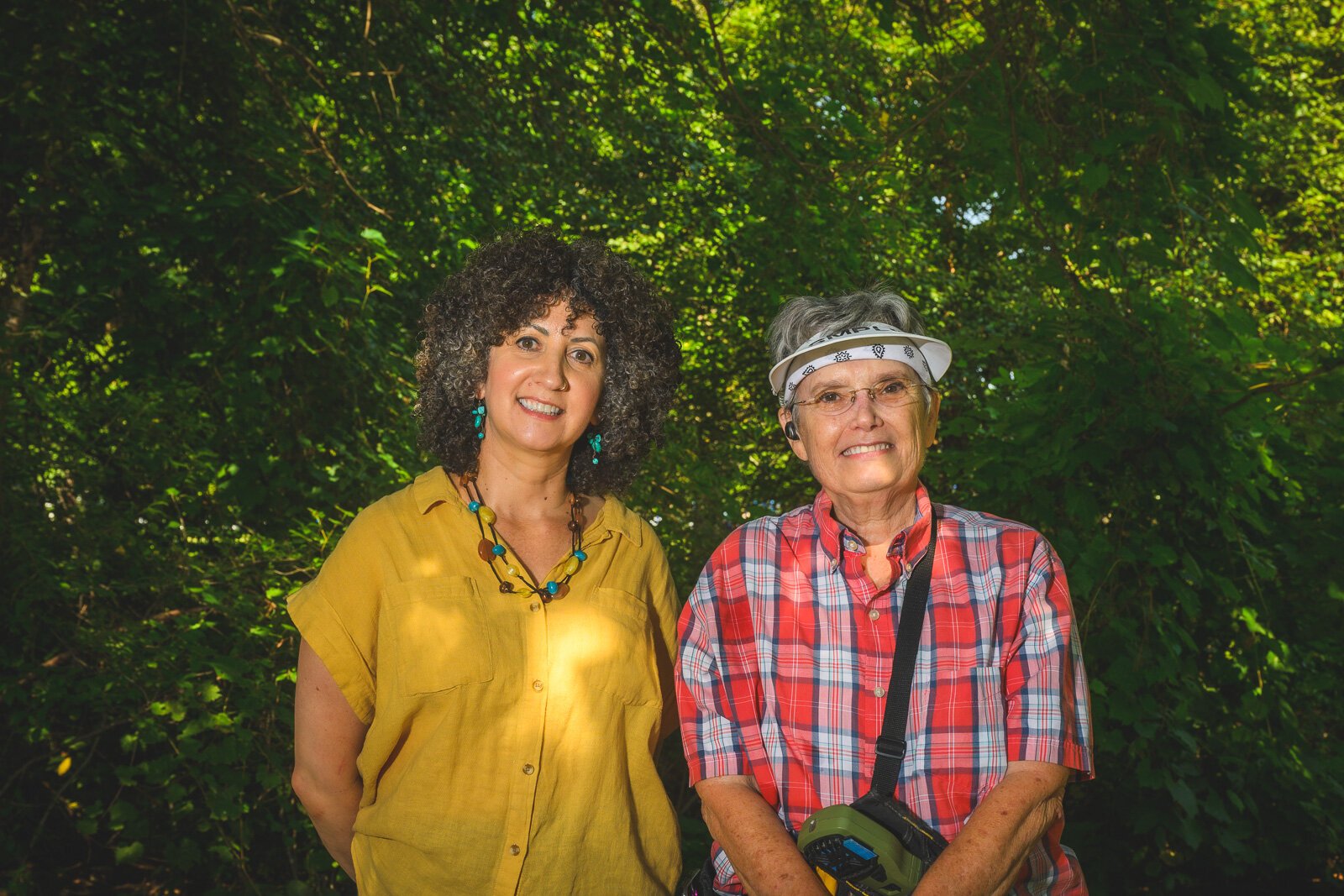 Rachel Blistein and Mackenzi Rettie at the former Luna Lake location in Ypsilanti's Prospect Park.