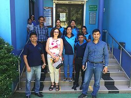 U-M researcher Dr. Charlene Zietsma (in white top) with Sri Lankan entrepreneurs who participated in her new study.