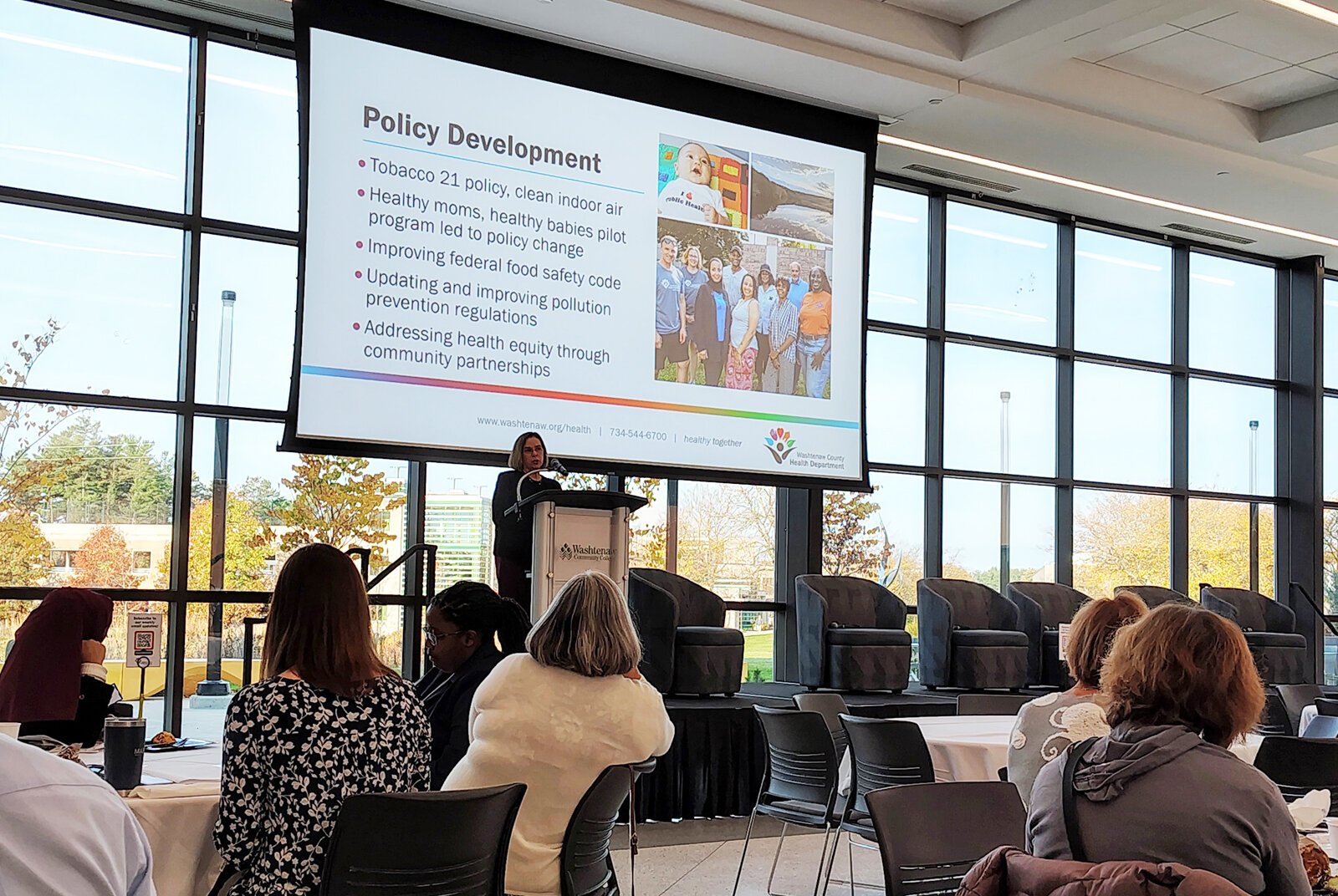 The State of Health symposium at Washtenaw Community College.